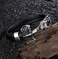 Kožený náramok Viking S315 Silver