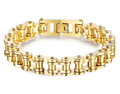 Náramok moto reťaz Golden 21,5 cm