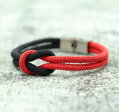 Náramok s uzlom AM1382 Red-Black