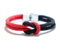 Náramok s uzlom AM1382 Red-Black
