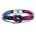 Náramok s uzlom AM1383 Wine-Navy