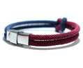 Náramok s uzlom AM1383 Wine-Navy