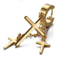 Náušnice Tres Cruzes Gold