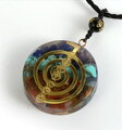 Prívesok Orgonit Reiki gold