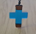 Krížik Miranda Resin Wood Blue C82