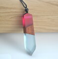 Prívesok Miranda Resin Wood ES175 Blue-Pink