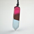Prívesok Miranda Resin Wood ES175 Blue-Pink