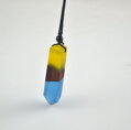 Prívesok Miranda Resin Wood ES171 Blue-Yellow