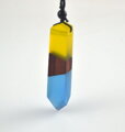 Prívesok Miranda Resin Wood ES171 Blue-Yellow