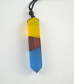Prívesok Miranda Resin Wood ES171 Blue-Yellow