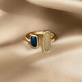 Prsteň Two Stones AM3081 Blue-Gray