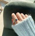 Prsteň Two Stones AM3081 Blue-Gray