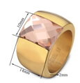 Prsteň Miranda Crystal CG1178 Gold