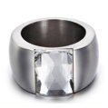 Prsteň Miranda Crystal CG1178 Steel