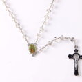 Miranda Sklenený ruženec ROS004 Black Cross