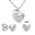 Silvego Strieborný darčekový set šperkov LOVE pre zaľúbených MWS11187