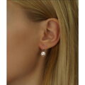 Silvego strieborné náušnice s bielou perlou Swarovski® Crystals VSW018ELPS