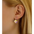 Silvego náušnice strieborné kocky s AB kryštálom Swarovski VSW042E