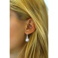 Silvego Set strieborných šperkov so Swarovski® Crystals Argent kvapka LSW181