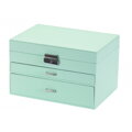 Kožená šperkovnica Mele&Co. Countess Pastel Green