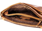 Kožená taška na rameno GreenLand NATURE Nappa 1006 Cognac