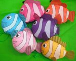 Nákupná taška Tropical fish oranžová