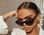 Miranda Slnečné okuliare Cat Eye YA72 Leopard