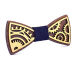 Drevený motýlik s gombíkmi Miranda Mechanic M301-E