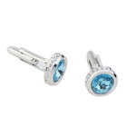 Manžetové gombíky 112408 Blue Crystal