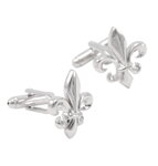 Manžetové gombíky Lilie AM179 Silver