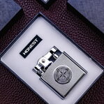 Benzínový zapaľovač Compass Gray 2302-24
