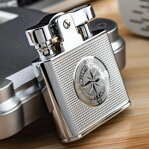 Benzínový zapaľovač Compass Silver