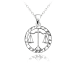Minet Strieborny náhrdelník Zodiac JMAS94