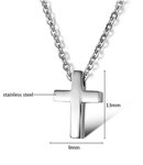 Prívesok krížik B856 Silver
