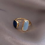 Prsteň Two Stones AM3081 Blue-Gray