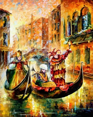 Maľovanie podľa čísiel Karneval v Benátkách