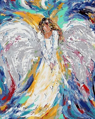Maľovanie podľa čísiel Anjel