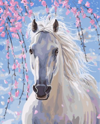 Maľovanie podľa čísiel Kôň beluš GX8528