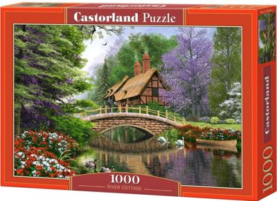 Castorland - Puzzle Chalúpka pri rieke - 1000 dielov