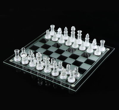Sklenené šachy 20x20cm