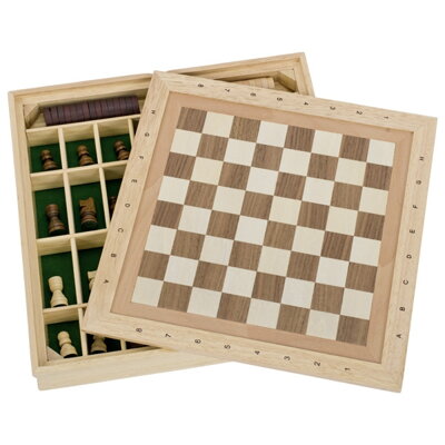 GOKI Stolná hra 3v1 Šach, dáma, mlyn