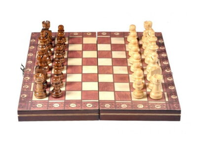 Magnetické šachy 3v1 44x44cm