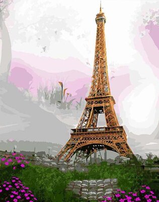 Maľovanie podľa čísiel Eiffel Tower DX1616P