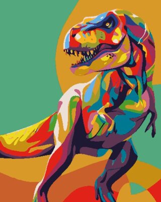 Maľovanie podľa čísiel Dinosaurus Rex