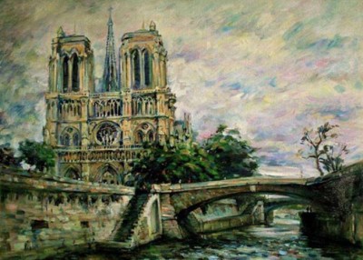 Maľovanie podľa čísiel Chrám Matky Božej - Notre-Dame