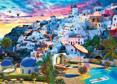 Maľovanie podľa čísiel Santorini