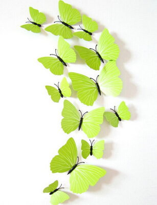 3D dekorácia Motýle Lemon