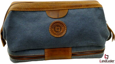 LandLeder Kozmetická taška 1340-26 modro-hnedá