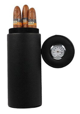Humidor na cigary cestovný čierny