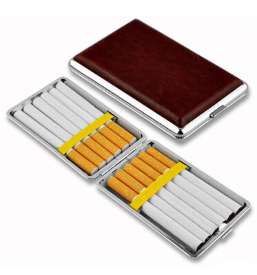 Kovové púzdro na 12 cigariet Bordo